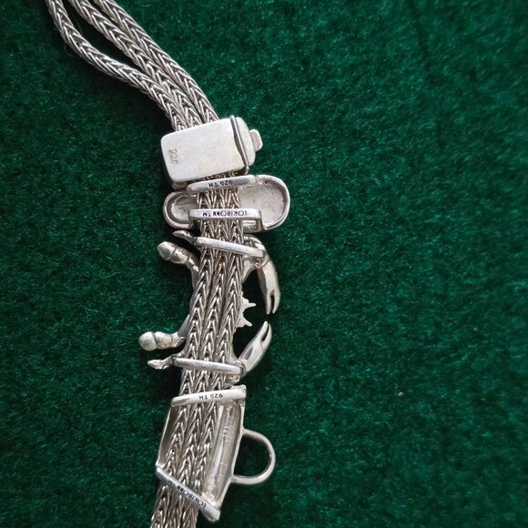 Lori Bonn Sterling Silver Beach Bracelet Set (missing two stones) - Picture 8 of 10